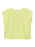 Benetton Kids' Cotton Tropical Cactus T-Shirt, Lime