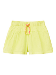 Benetton Kids' Cotton Muslin Bermuda Shorts, Lime
