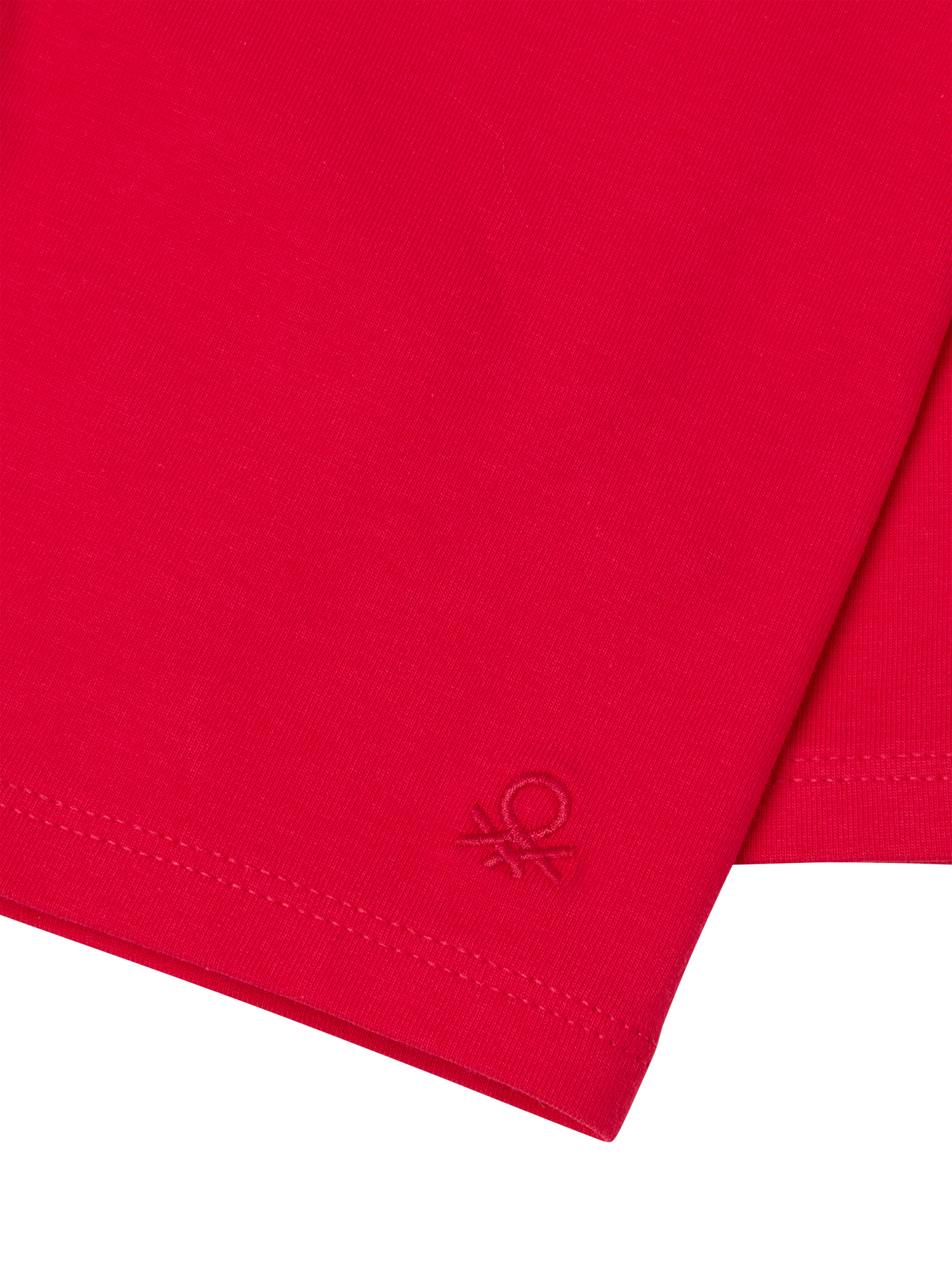 Product image 3 of 3, which shows Benetton Kids' Cotton Cycling Shorts, Fuchsia, 6-7 years