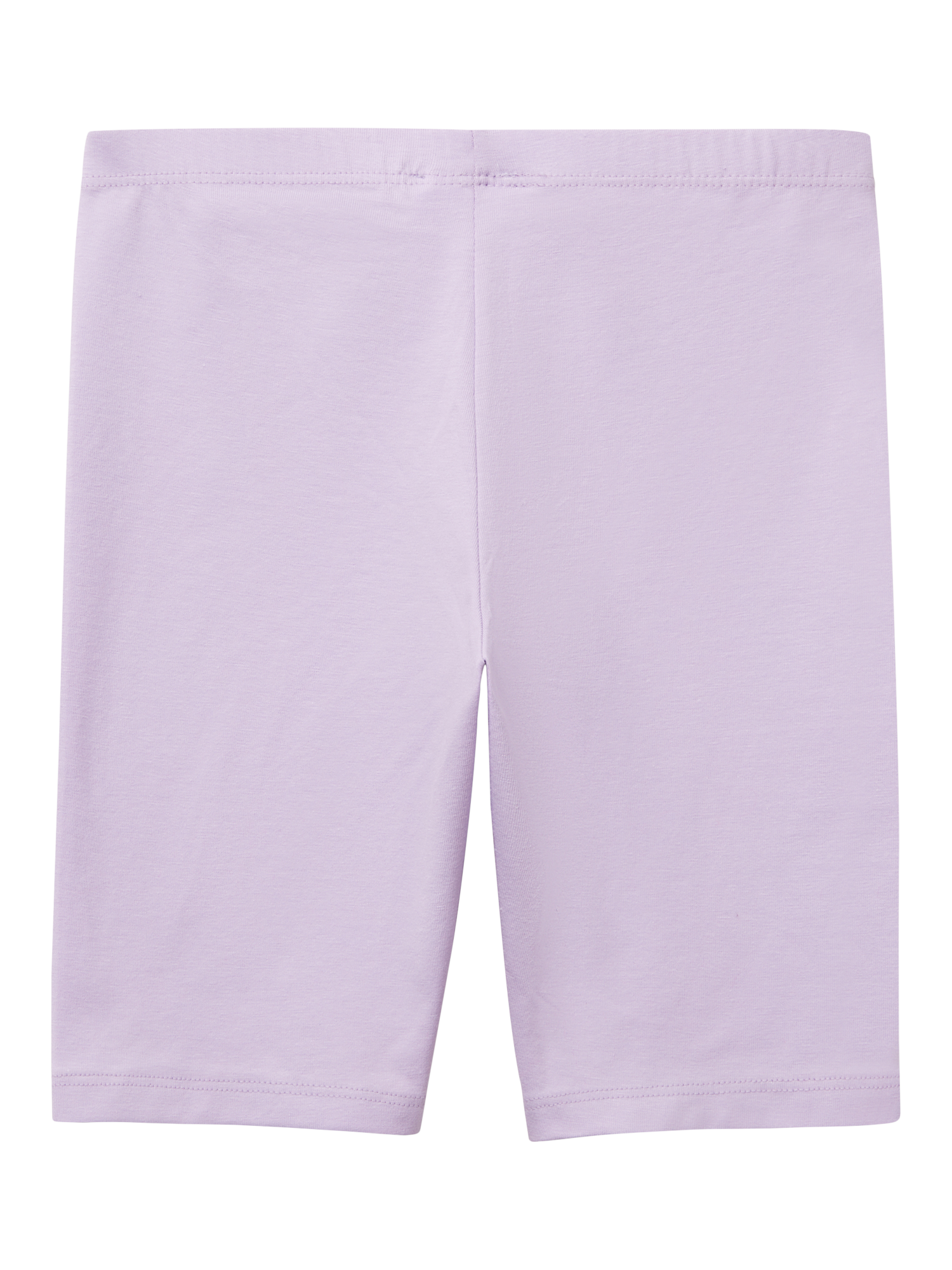Product image 2 of 3, which shows Benetton Kids' Cotton Cycling Shorts, Lilac, 6-7 years