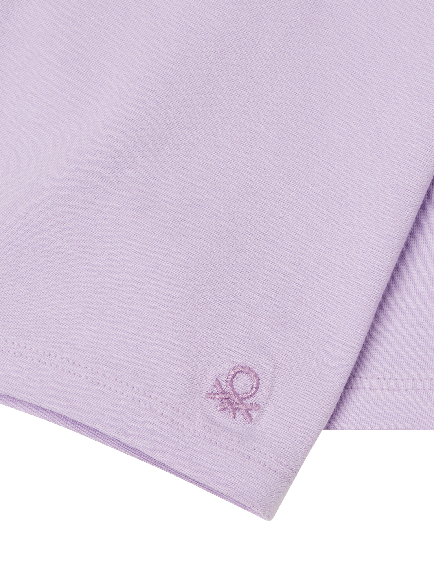 Product image 3 of 3, which shows Benetton Kids' Cotton Cycling Shorts, Lilac, 6-7 years