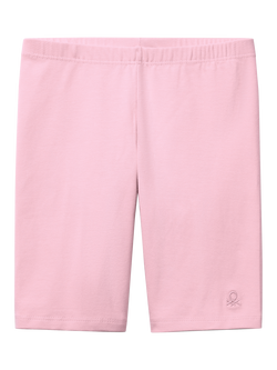 Benetton Kids' Cotton Cycling Shorts, Pink