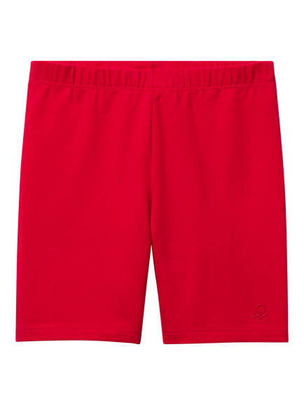 Benetton Kids' Elasticated Cycling Shorts, Fuchsia