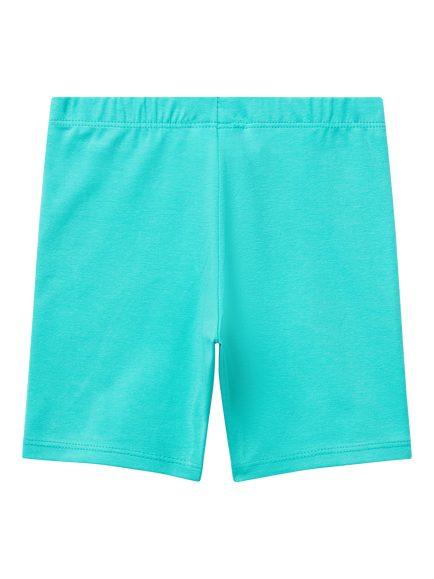 Benetton Kids' Cotton Cycling Shorts - view 2, Teal Green