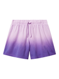Benetton Kids' Cotton Dip Dyed Drawstring Shorts, Lilac