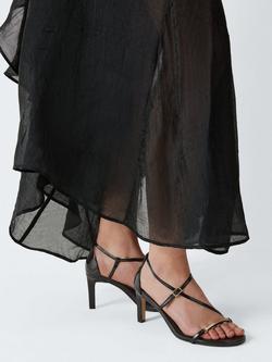 John Lewis Maida Leather Dressy Occasion Sandals, Black - view 2, Black