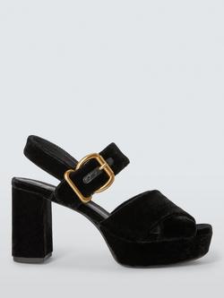 John Lewis Marlow Platform Sandals, Black, Black