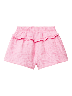 Benetton Baby Muslin Shorts, Pink, Pink