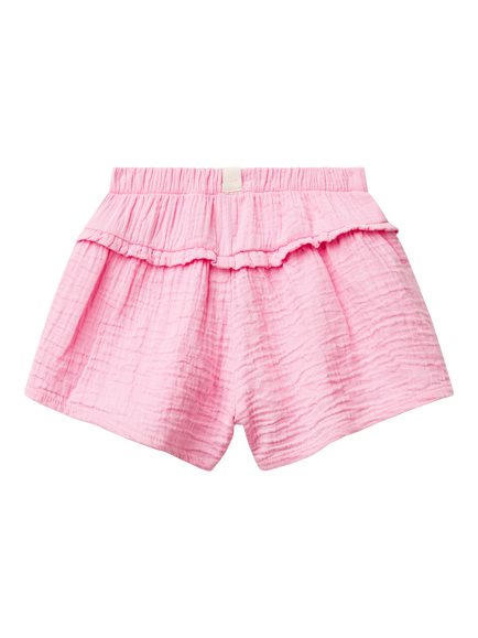 Benetton Baby Muslin Shorts, Pink - view 2, Pink