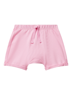 Benetton Baby Embroidered Star Shorts, Pink, Pink