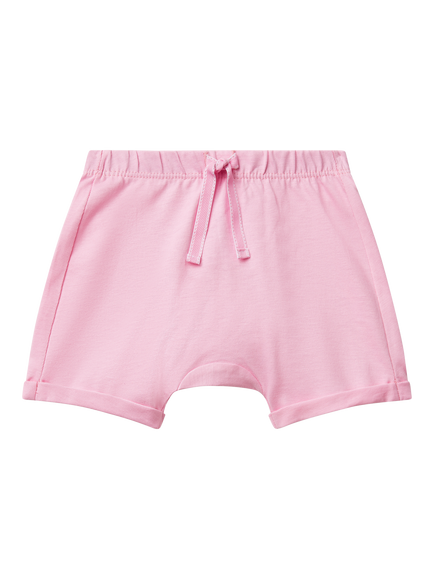 Benetton Baby Embroidered Star Shorts, Pink, Pink