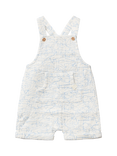Benetton Baby Cotton Muslin Dungarees, Offwhite