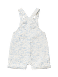 Benetton Baby Cotton Muslin Dungarees, Offwhite