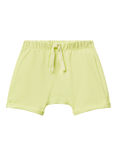 Benetton Baby Embroidered Shark Shorts, Lime