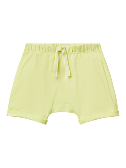 Benetton Baby Embroidered Shark Shorts, Lime, Lime