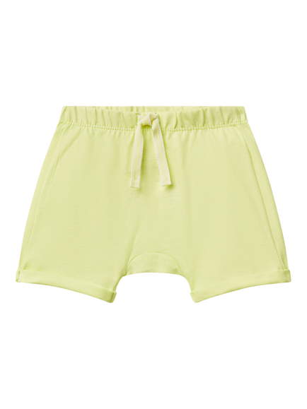 Benetton Baby Embroidered Shark Shorts, Lime, Lime