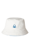 Benetton Kids' Cotton Reversible Bucket Hat, Blue