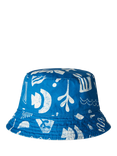 Benetton Kids' Cotton Reversible Bucket Hat, Blue