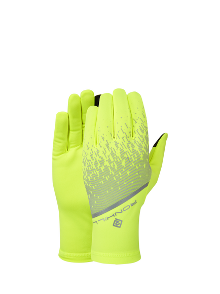 Ronhill Reflective Gloves, Yellow, Yellow/Reflect