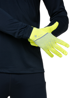 Ronhill Reflective Gloves, Yellow - view 2, Yellow/Reflect