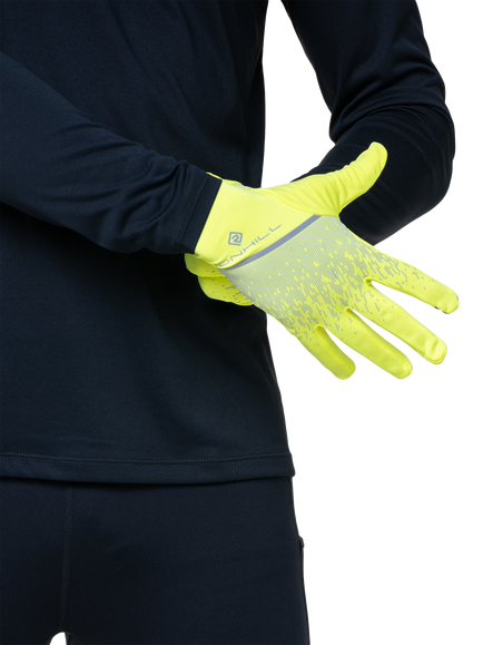 Ronhill Reflective Gloves, Yellow - view 2, Yellow/Reflect