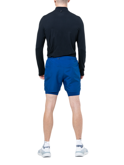 Ronhill Core Twin Sports Shorts, Cobalt/White - view 2, Cobalt/White