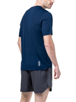 Ronhill Tech Short Sleeve T-Shirt, Dark Navy/Oxide - view 2, Dark Navy/Oxide