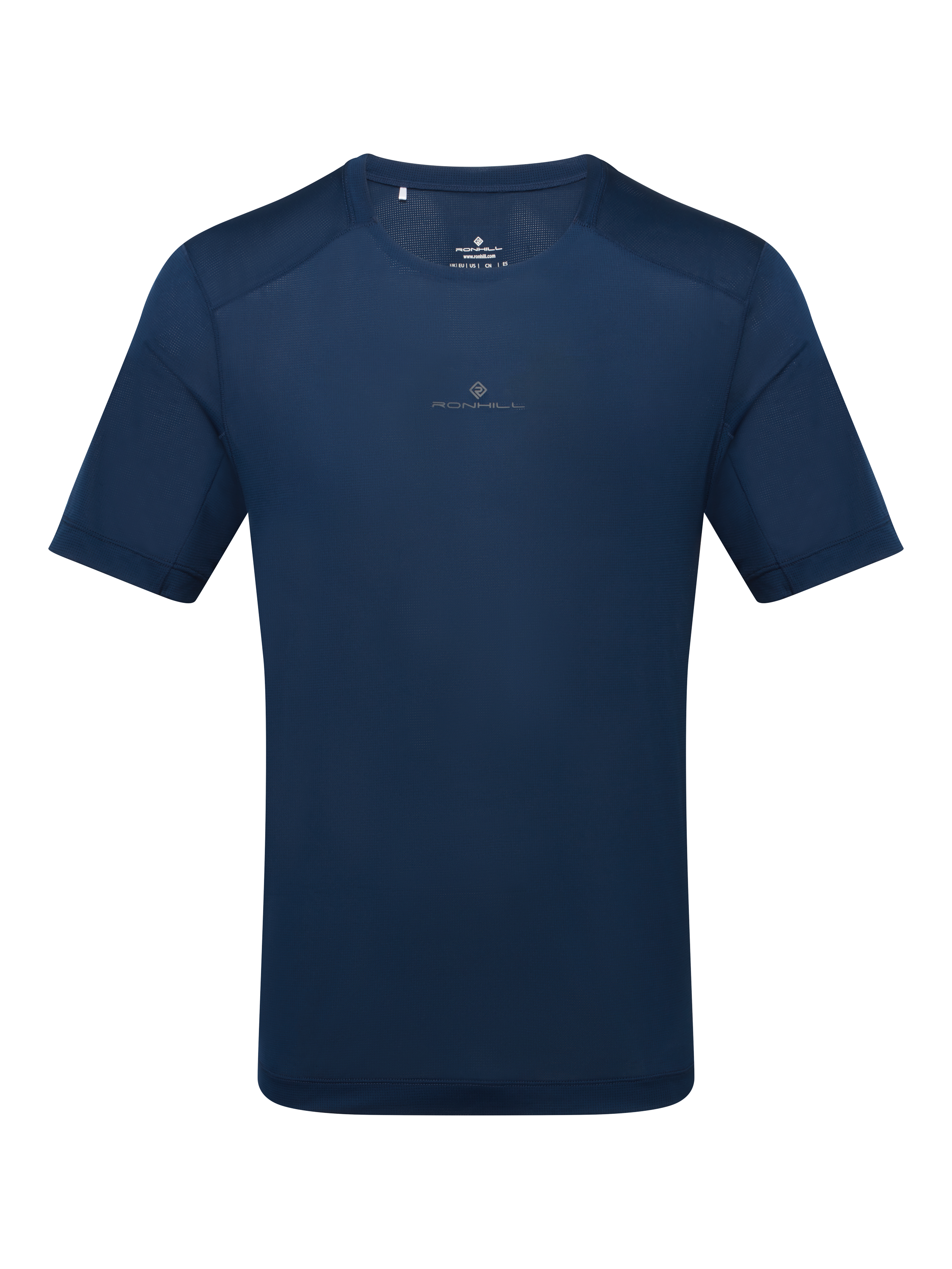 Product image 3 of 4, which shows Ronhill Tech Short Sleeve T-Shirt, Dark Navy/Oxide, S