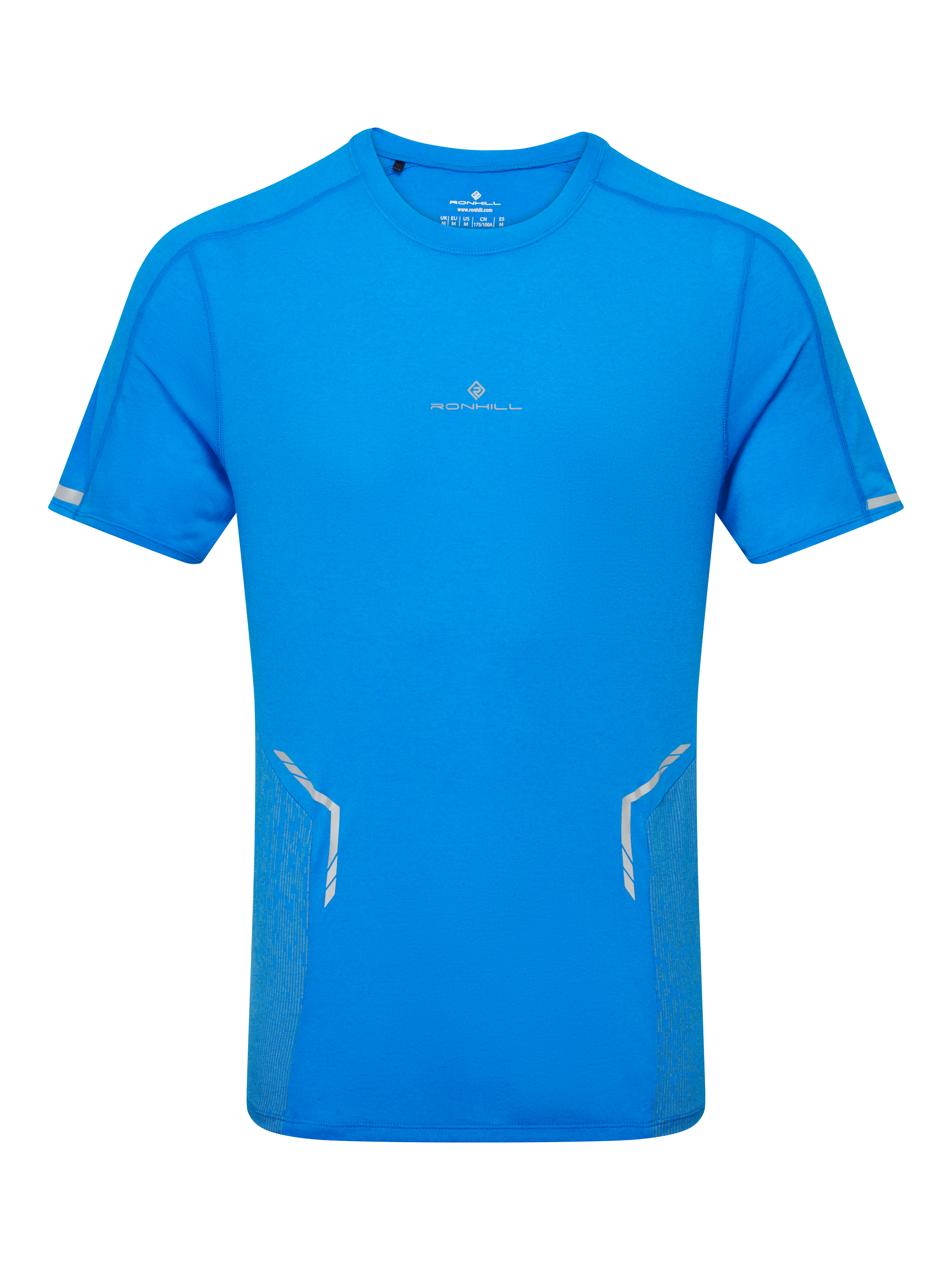 Product image 4 of 6, which shows Ronhill Tech Reflect T-Shirt, Blue/Reflect, S