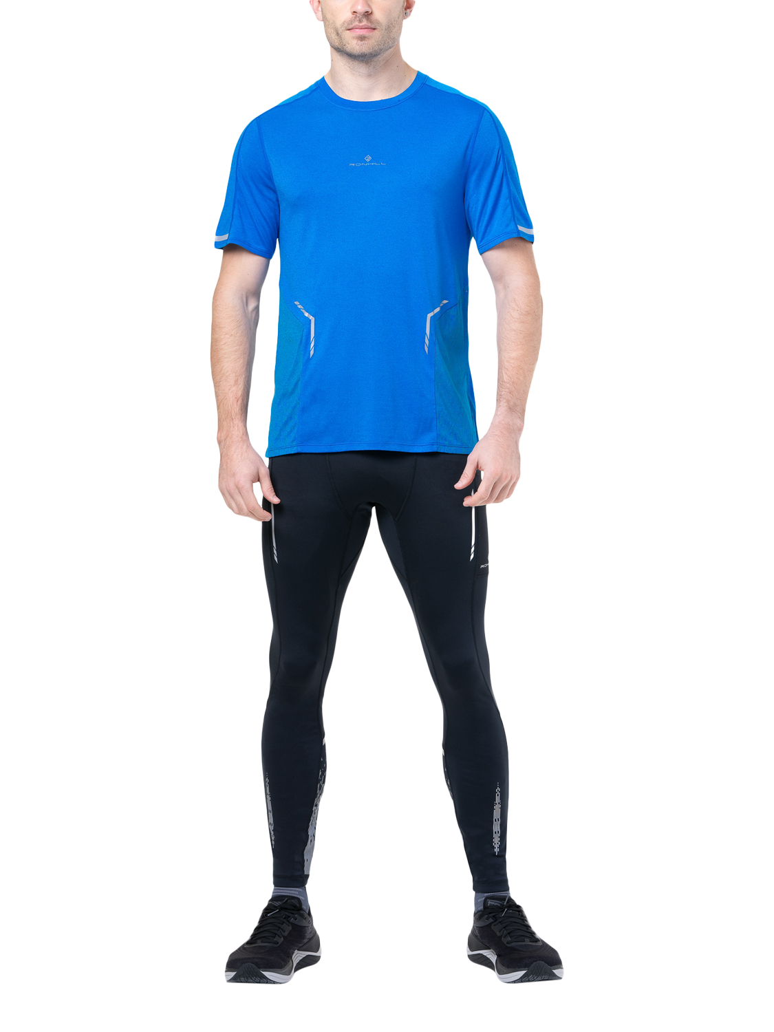 Product image 6 of 6, which shows Ronhill Tech Reflect T-Shirt, Blue/Reflect, S