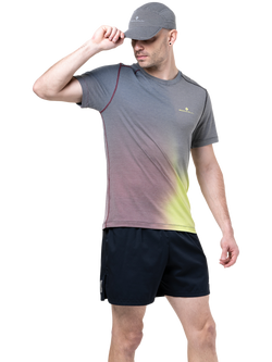 Ronhill Tech Golden Hour T-Shirt, Acid Merge, Acid Merge