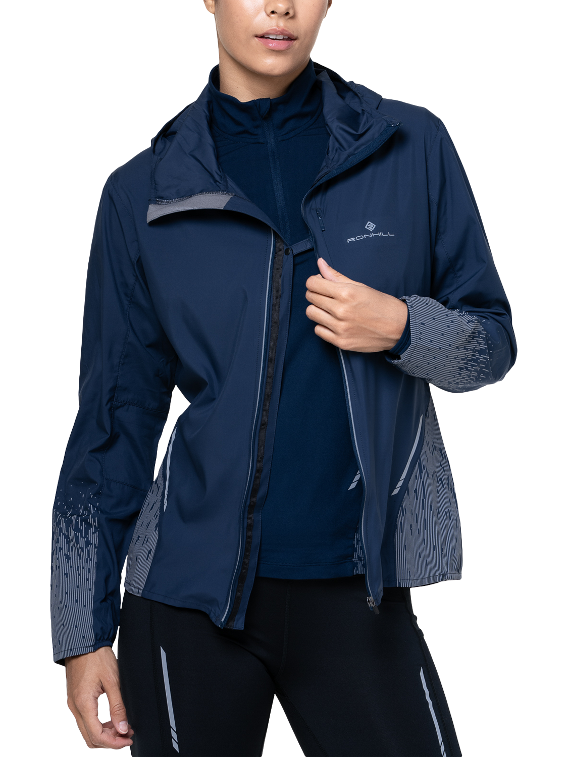 Ronhill Women's Tech Reflect Jacket, Dark Navy/Reflect