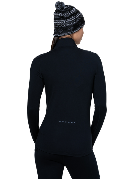 Ronhill Core Thermal 1/2 Zip Top, Black/Bright White - view 2, Black/Bright White