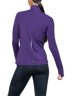 Ronhill Tech Reflect 1/2 Zip Top, Damson/Reflect - view 2, Damson/Reflect