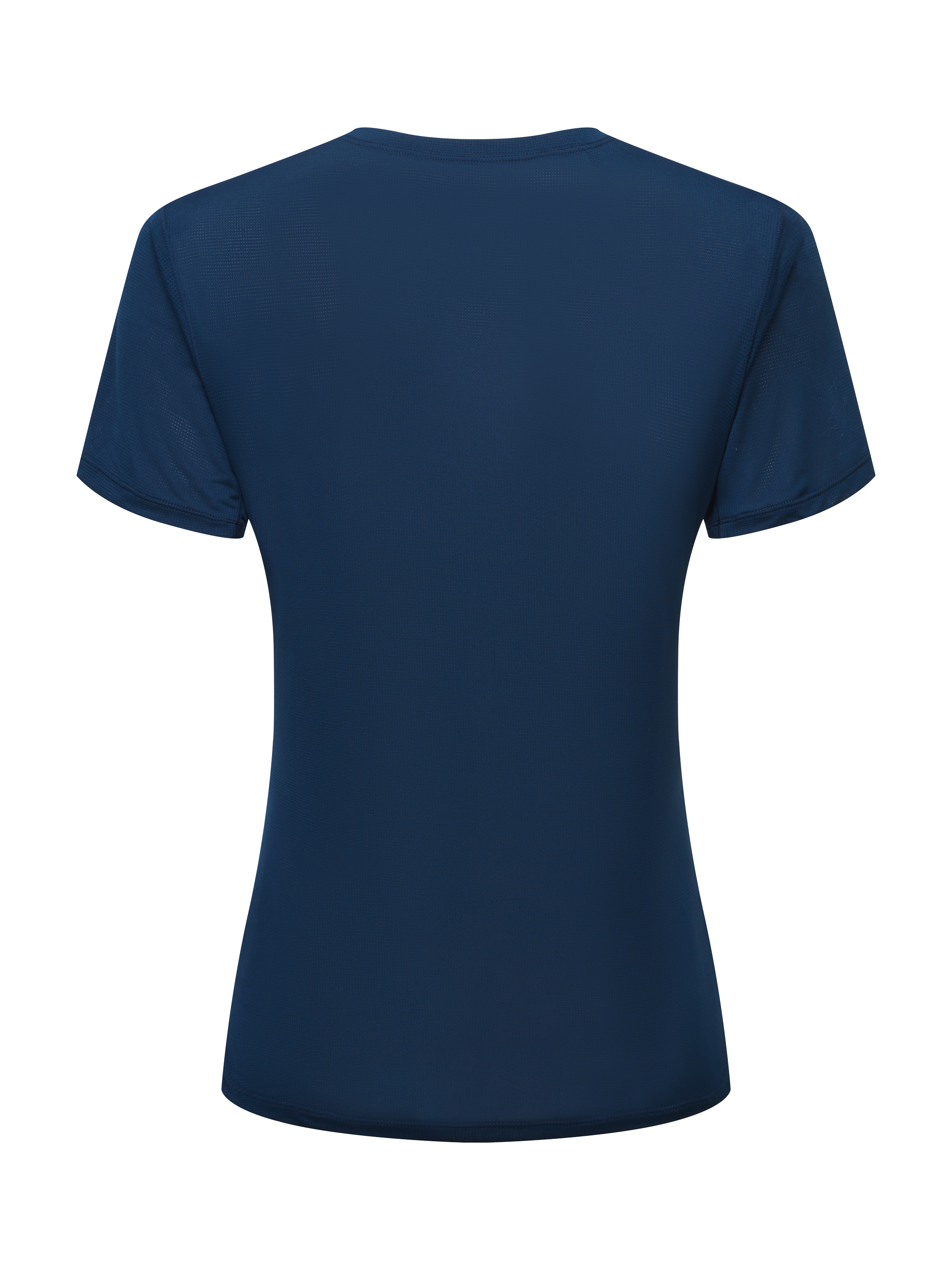 Product image 2 of 2, which shows Ronhill Tech Crew Neck T-Shirt, Dark Navy/ Tulip, 12