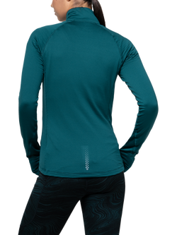 Ronhill Tech Winter 1/2 Zip Top, Seaweed/Iris - view 2, Seaweed/Iris