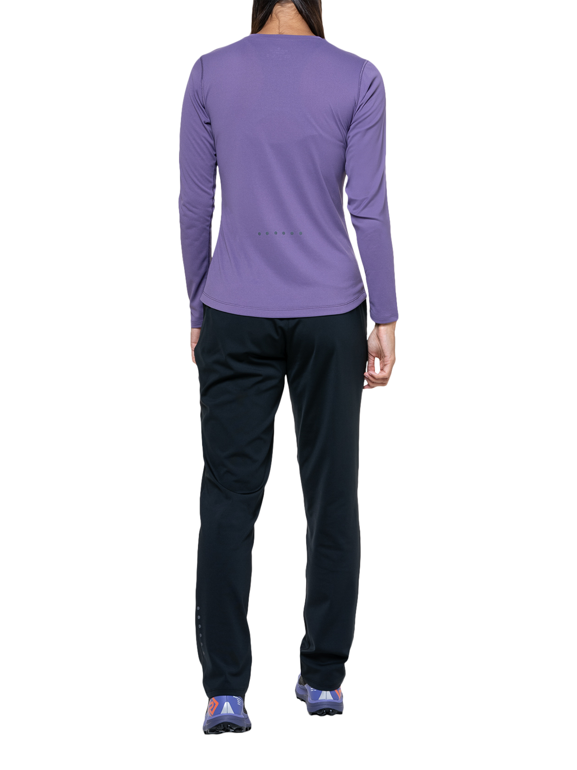 Product image 2 of 4, which shows Ronhill Women's Long Sleeve Running T-Shirt, Dark Iris/Iris, 10