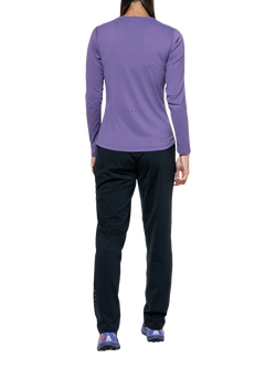Ronhill Women's Long Sleeve Running T-Shirt, Dark Iris/Iris - view 2, Dark Iris/Iris