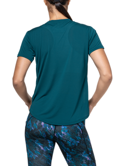 Ronhill Tech Crew Neck T-Shirt, Seaweed/Iris - view 2, Seaweed/Iris