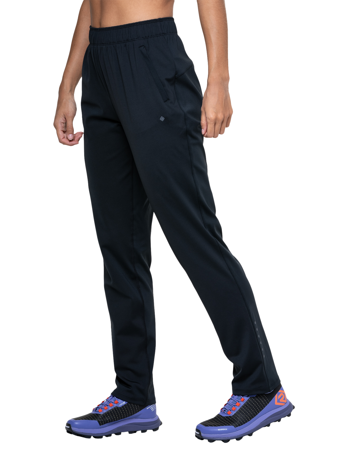 Product image 5 of 5, which shows Ronhill  Core Slim Trackster Trousers, All Black, 8