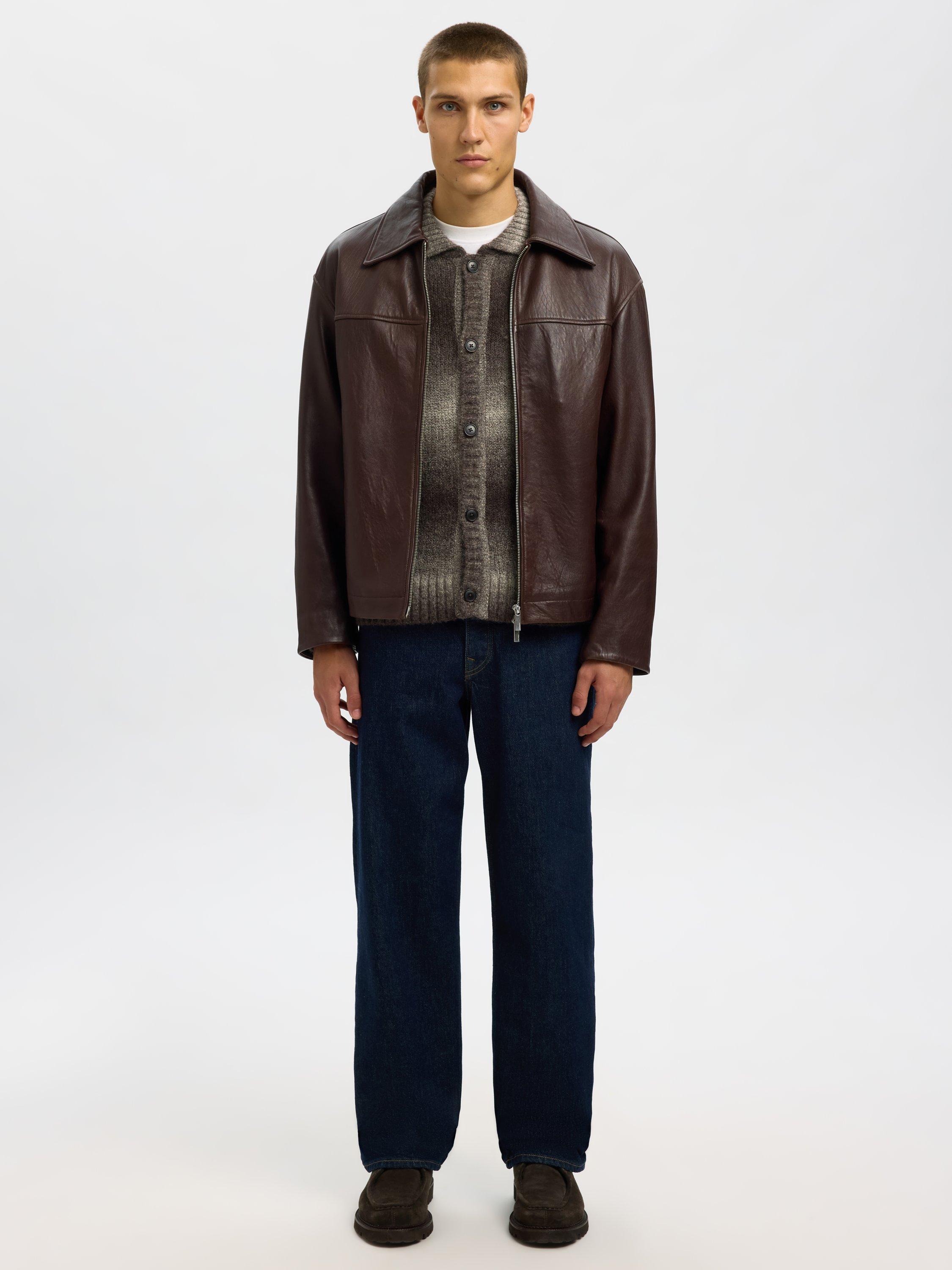 Product image 4 of 6, which shows Selected Gaard Ombre Wool Blend Cardigan, Delicioso Angora, S