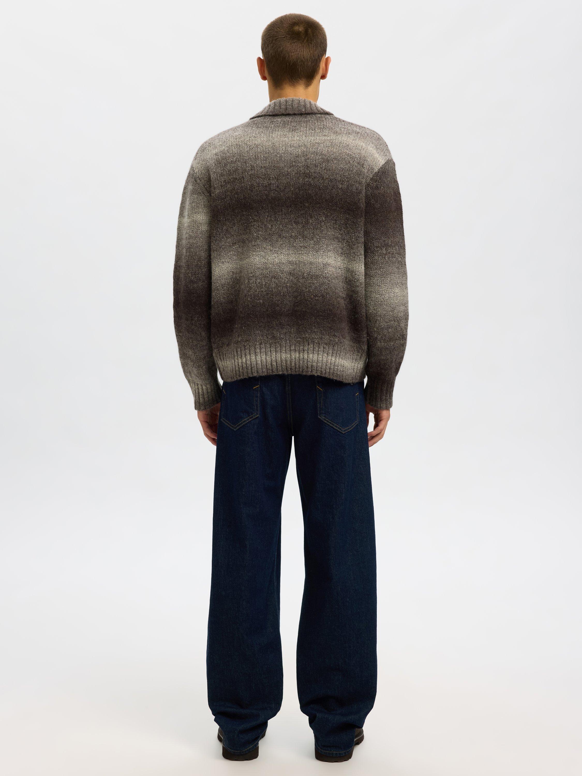 Product image 5 of 6, which shows Selected Gaard Ombre Wool Blend Cardigan, Delicioso Angora, S