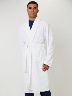 Loungeable Classic Towelling Dressing Gown, White