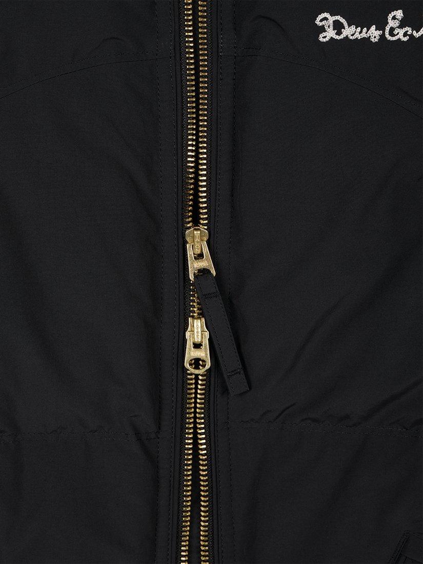 Product image 3 of 8, which shows Deus ex Machina Noodle Down Zip Front Puffer Jacket, Black, L