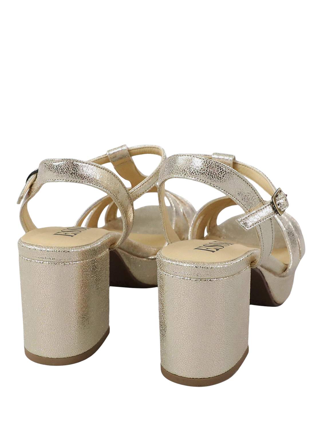 Product image 4 of 6, which shows Esska Charlie T-Bar Sandals, Champagne, EU37