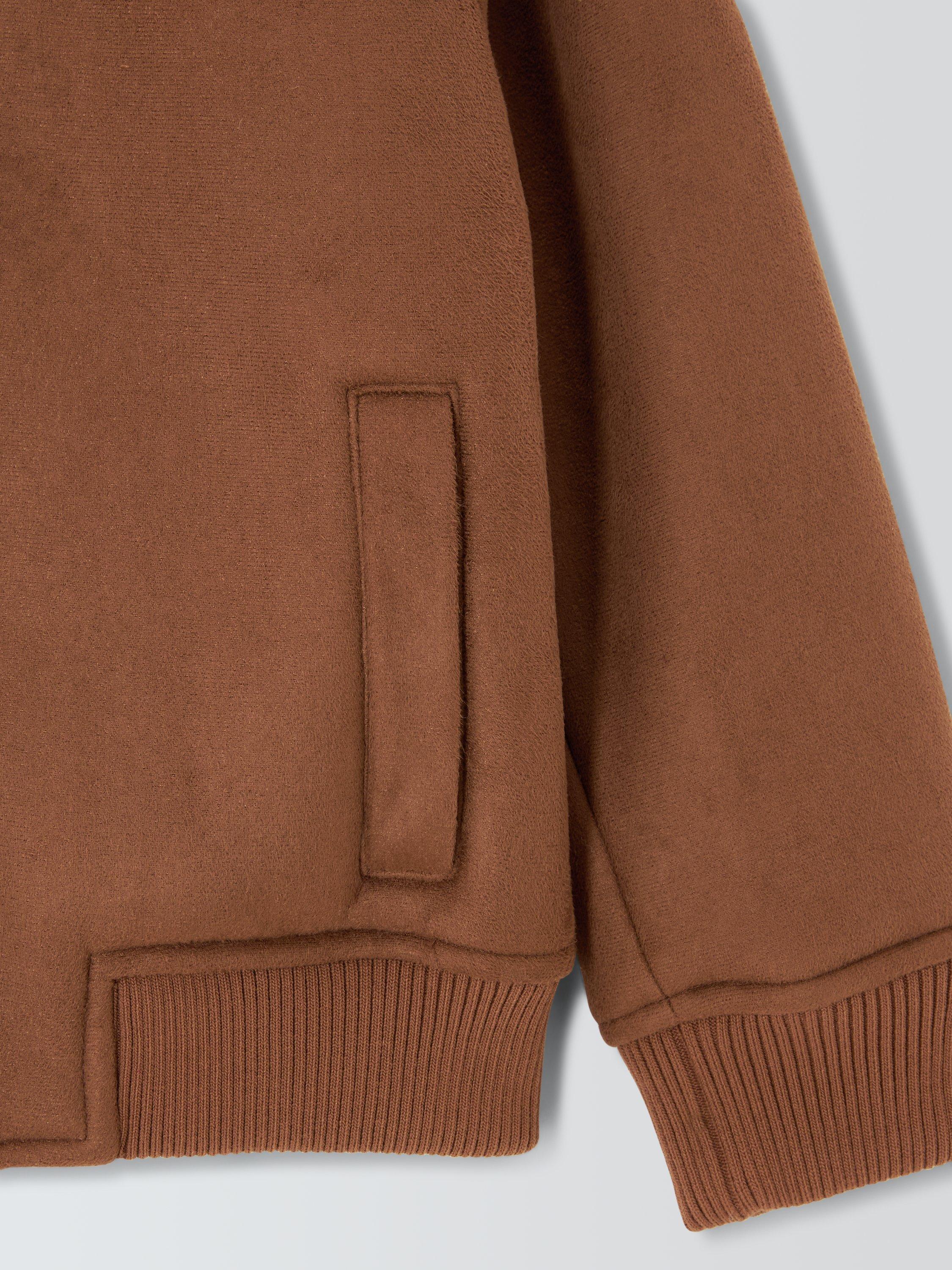 Product image 5 of 7, which shows John Lewis Kids' Faux Shearling Jacket, Tan, 3 years