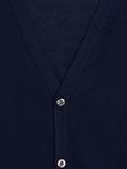John Smedley Whitchurch Fine Knit Cardigan, French Navy