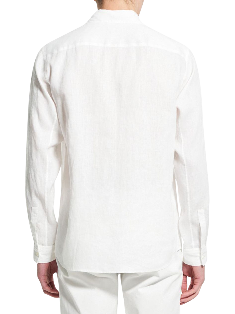 Product image 2 of 2, which shows Theory Irving Linen Shirt, White - 100, S