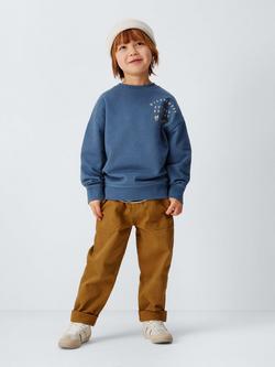 John Lewis Kids' Wilderness Graphic Sweatshirt, China Blue - view 2, China Blue