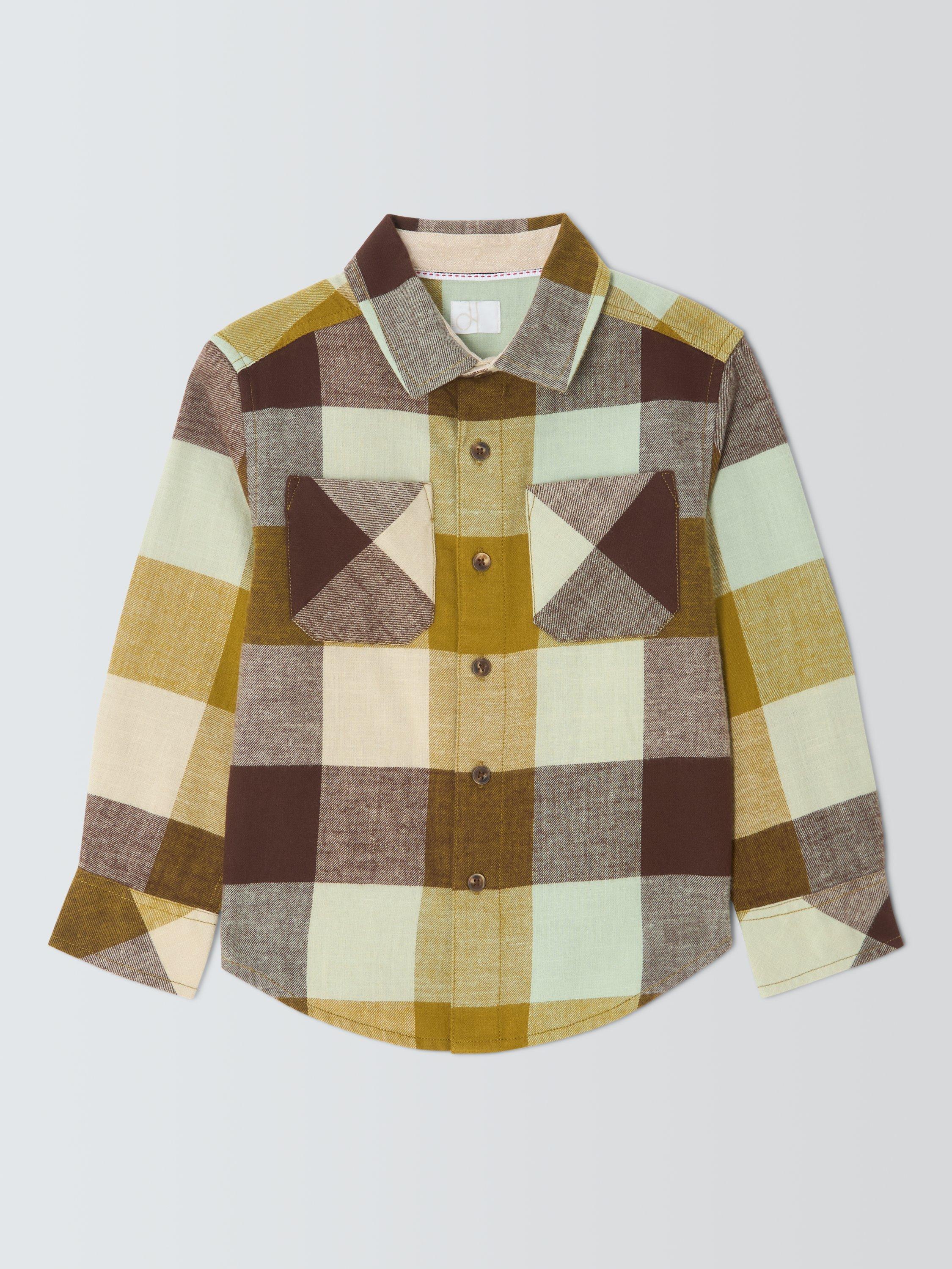 Product image 3 of 7, which shows John Lewis Kids' Buffalo Check Shirt, Multi, 3 years